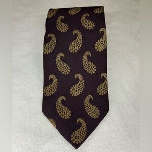 Giorgio Armani Cravate, Paisley pattern in rich deep brown